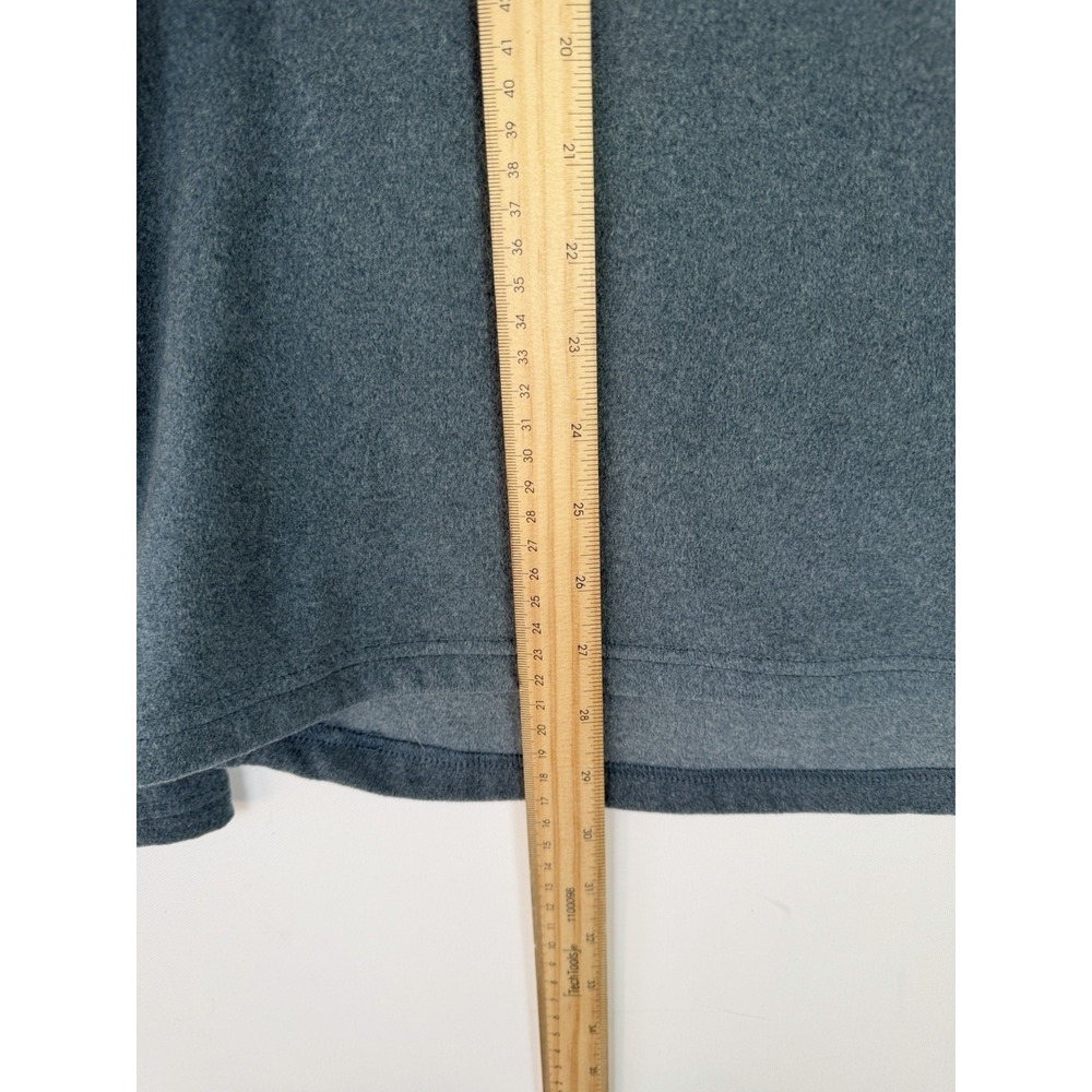 Mondetta Men's Soft Fleece Lightweight Stretch Quarter Zip Pullover Teal Size L - Picture 4 of 6